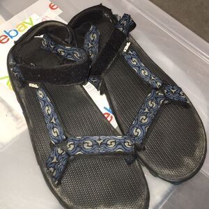 Black Velcro TEVA Hurricane 6613 sport sandals 12
